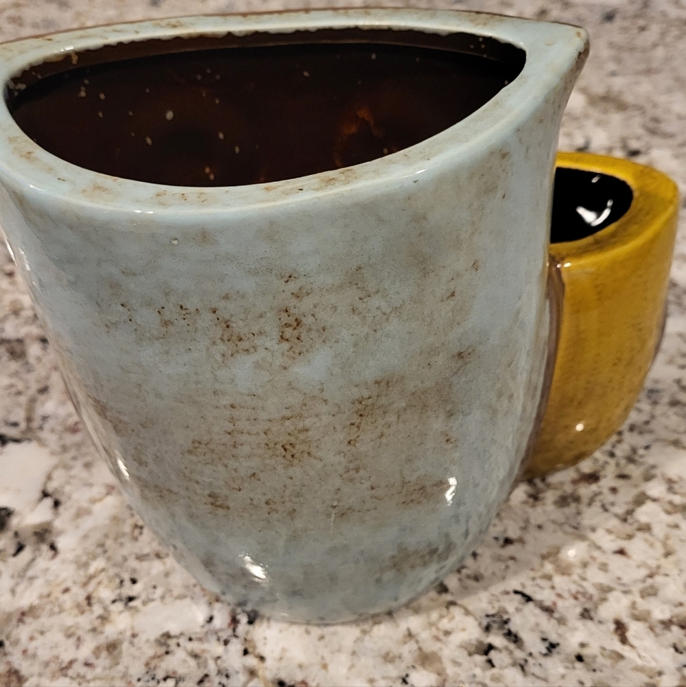 Pier 1 Ceramic Owl Double Planter EUC - Picture 2 of 4